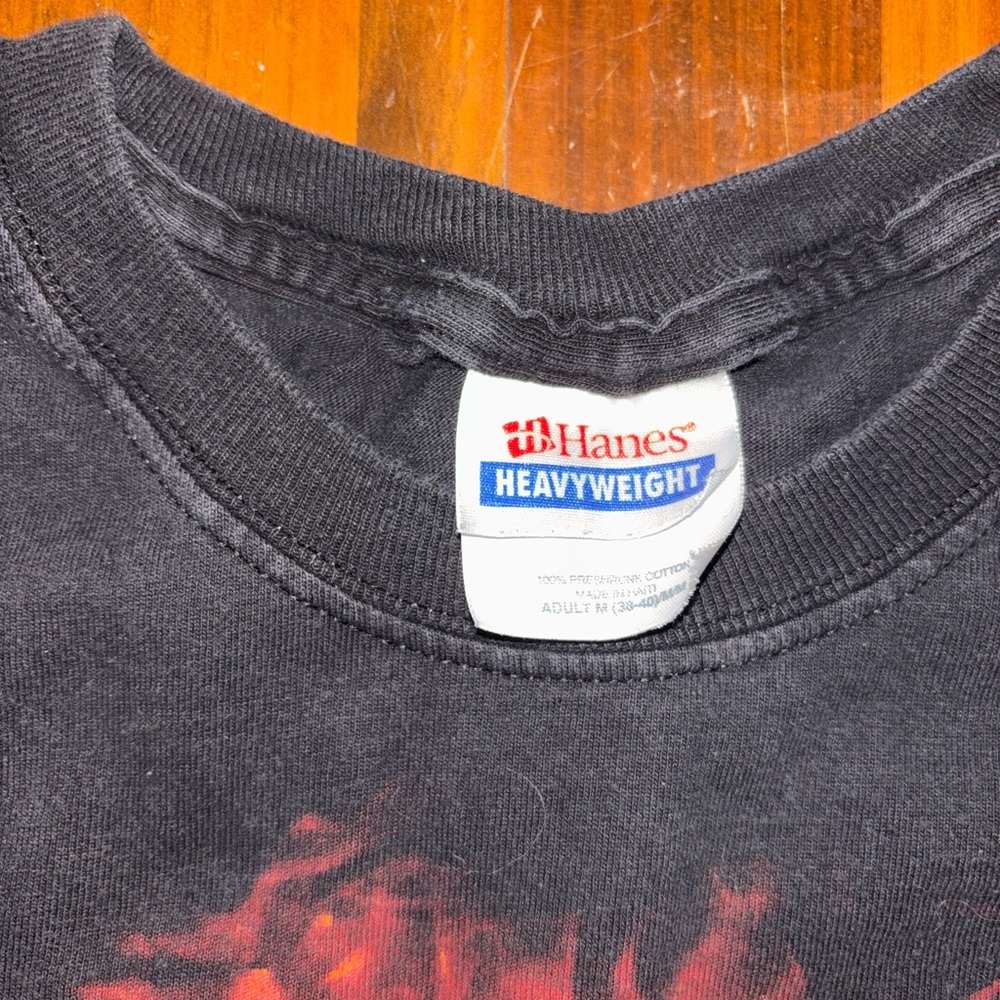 311 Hanes Black Tee with Blue and Orange Graphic - Picture 2 of 2